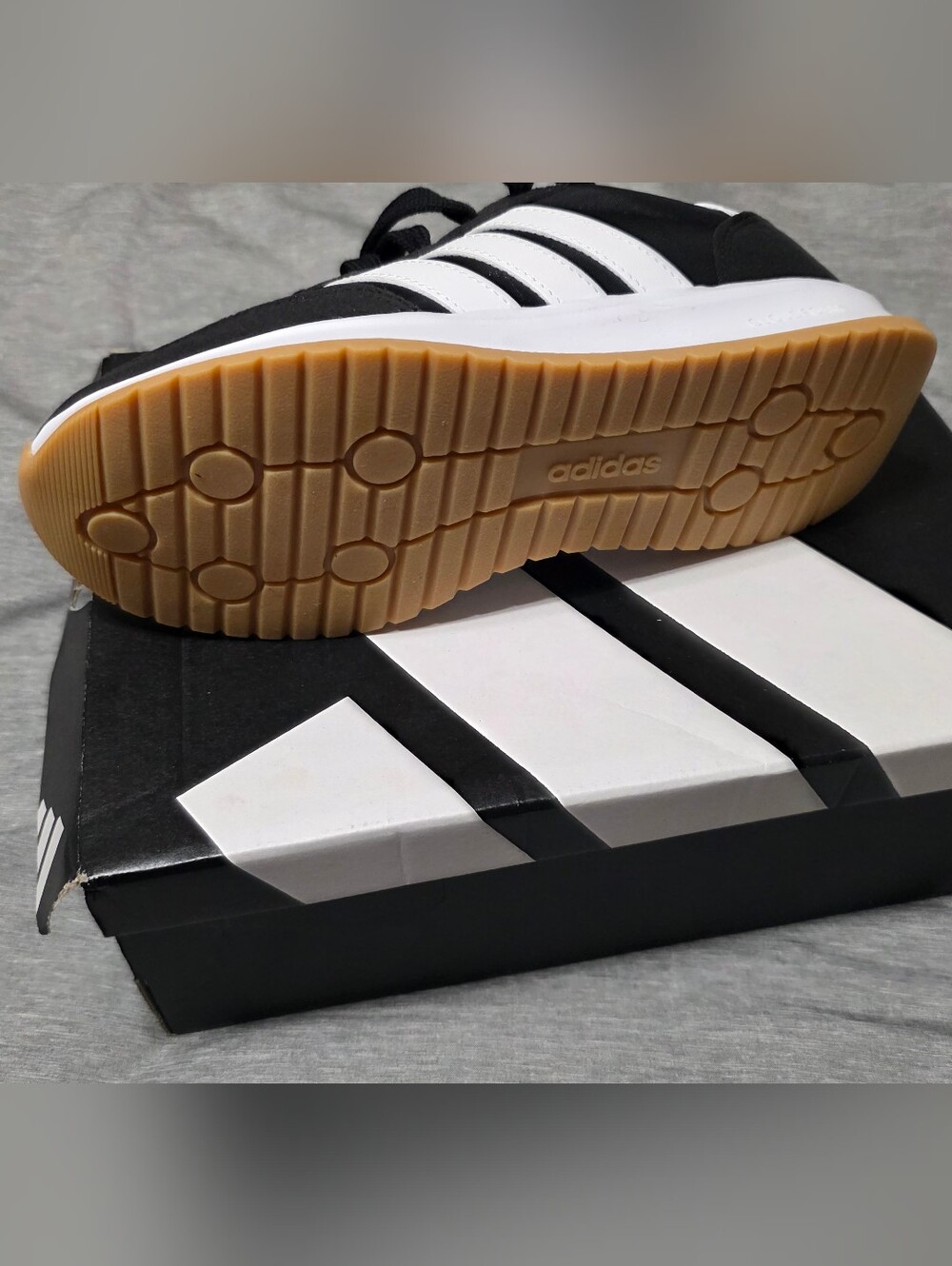 Adidas Run 70s 2.0 Black/White Youth Sneakers - Picture 2 of 4